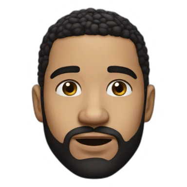 realistic photo of drakes face sticker