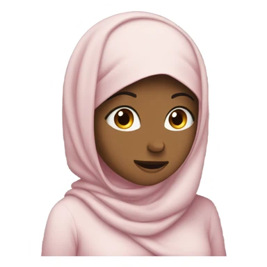 The girl is facepalming, expressing frustration, embarrassment, or disbelief. With hijab. sticker