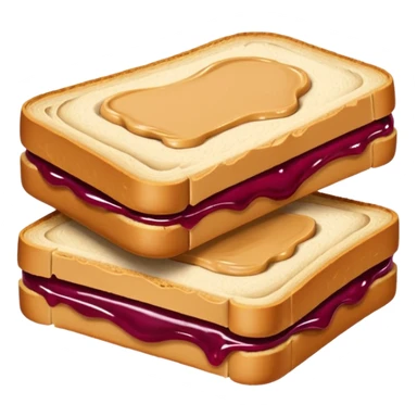 peanut butter jelly sandwich sticker