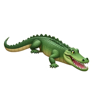 Crocodile on the beach  sticker