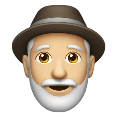 old jew in yarmulke sticker