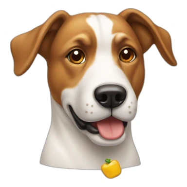 Un chien qui fait la cuisine sticker