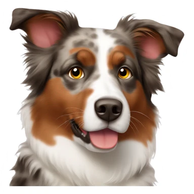 Red Merle Australian shepherd sticker