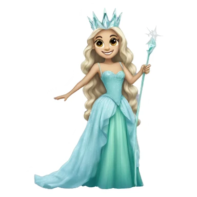 ariana grande as glinda in Wicked  sticker