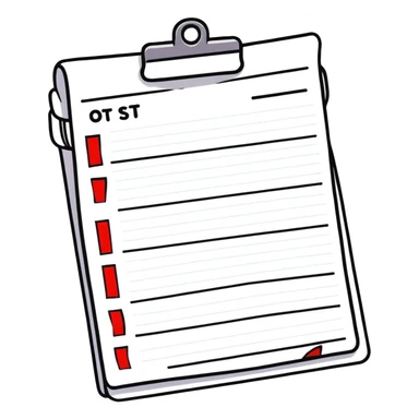 to-do list with all tasks checked off, completed checklist sticker
