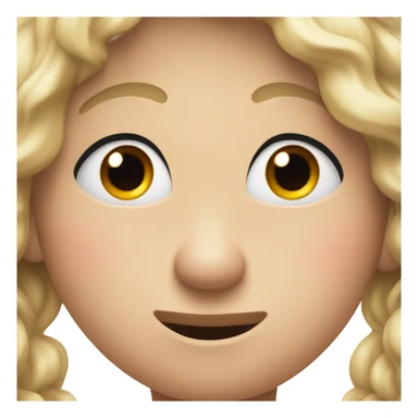 Embarrassed face with red cheeks with wide eyes looking to the right sticker