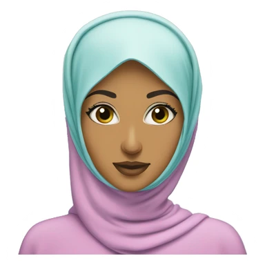 Hijabi-woman-swimming-in-pool-underwater sticker