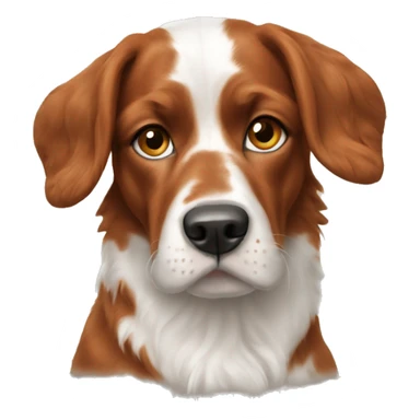 French Brittany dog sticker