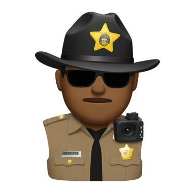 Deputy sheriff with body worn camera sticker