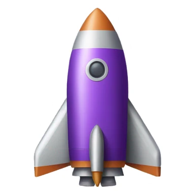 rocket purple sticker