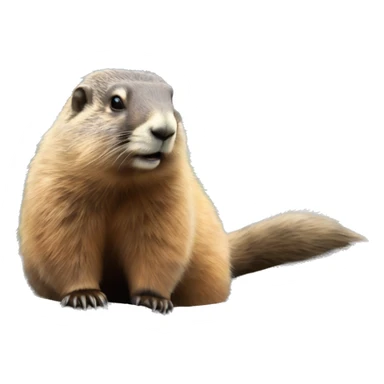 Marmot in the Mountain  sticker