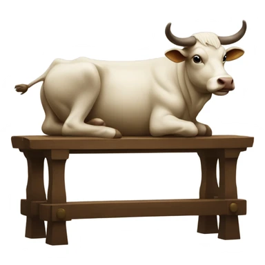 A bullock on an alter sticker