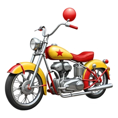 Circus motorbike  sticker
