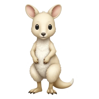 white kangaroo sticker