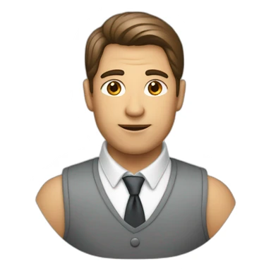 Un homme qui regarde sur le côté avec un regard coquin sticker