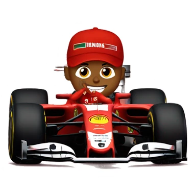 lewis hamilton in ferrari sticker