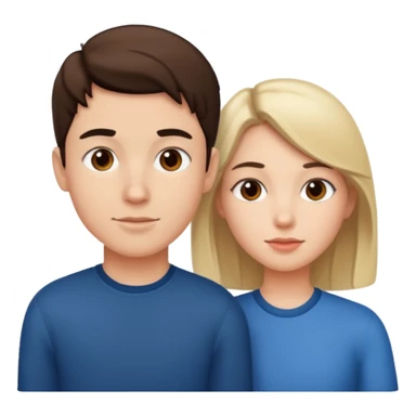 American boy Canadian girl  sticker