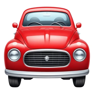 red car with lashes on head lights sticker