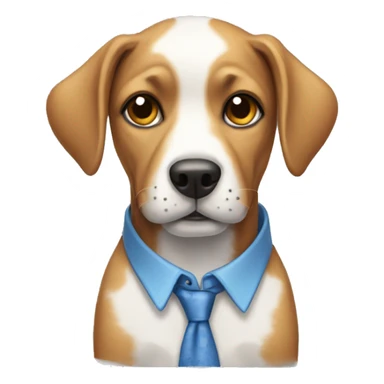 Dog wearing a shirt  sticker