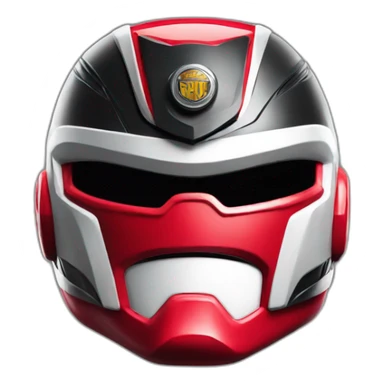 power ranger red as police sticker