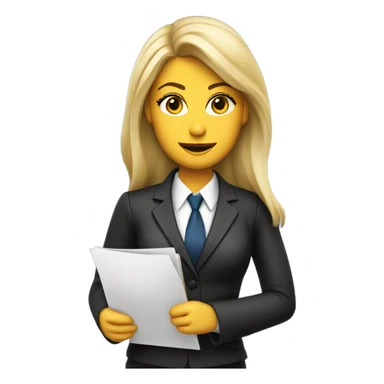 lawyer blonde girl sticker