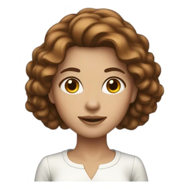 white-housewife-brown-hair sticker