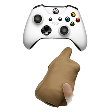 xbox controller being thrown into a wall sticker