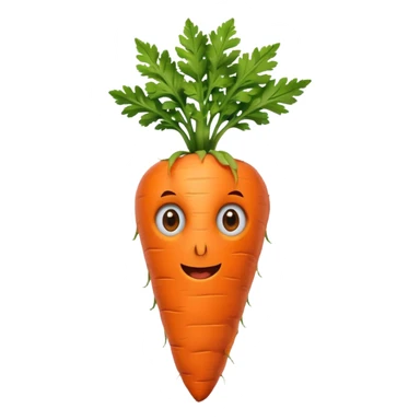 The carrot with eyes wearing a Canada jersey  sticker