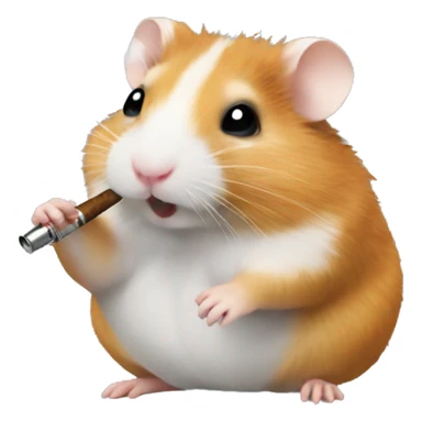hamster with Hookah with smoke sticker