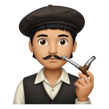 Cholo with a pipe sticker