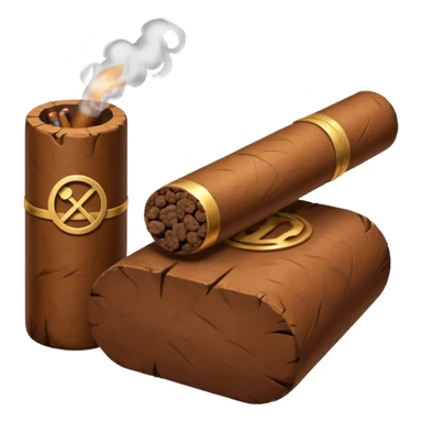 cigar under bloc symbol sticker