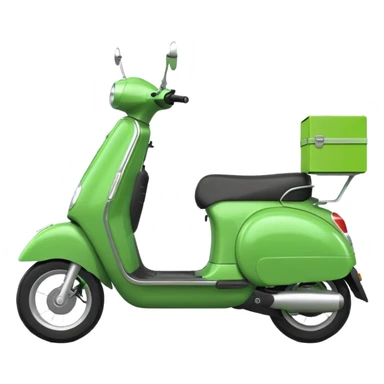 green scooter delivery sticker