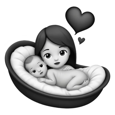 Newborn B&W Photoshoot sticker
