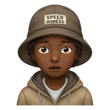 Do a emoji about the meme of the streamer speed “Speed I need this my mom is kind homeless” sticker