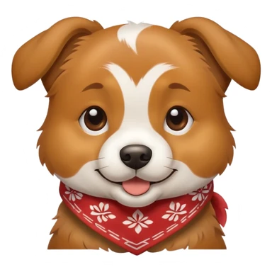 dog with bandana sticker
