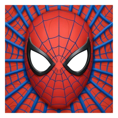 Spider man mask sticker