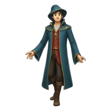 Merlin le magicien full body sticker