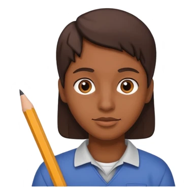 mano sosteniendo un lápiz sticker