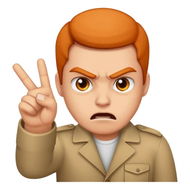 Flipping people off  sticker