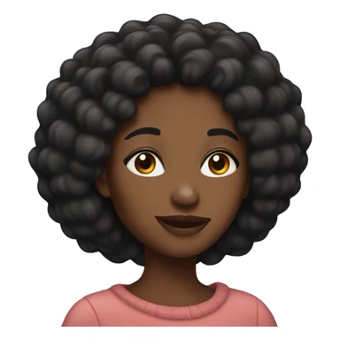 Black woman in love sticker