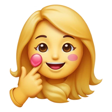 Sexy emoji blowing a kiss sticker