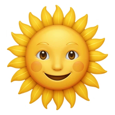 smiling sun, simple, cheerful sticker