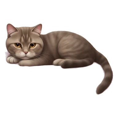 lop-eared cat while Scottish fold cat sleeping on pink blanket  sticker
