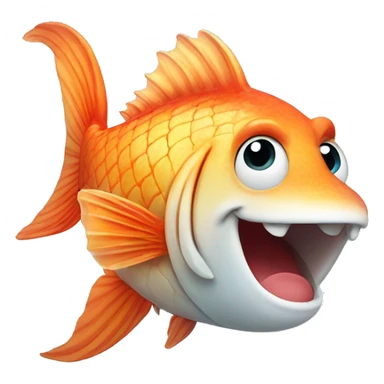 Fish giving a thumbsup sticker