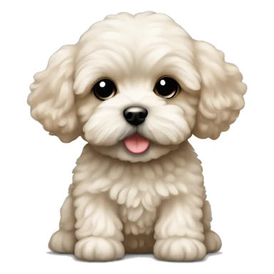 Maltipoo puppie sticker