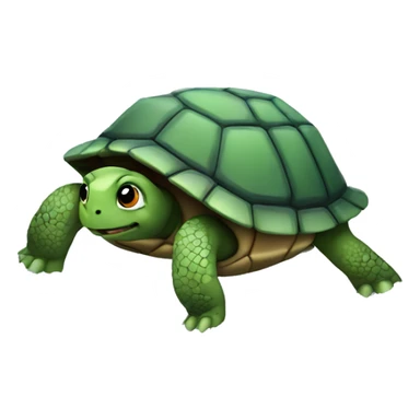 Turtle in the snow  sticker