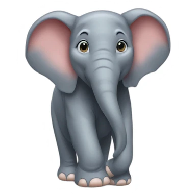 Éléphant sue une souris sticker
