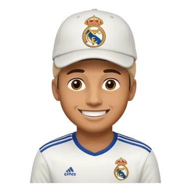 Real Madrid fun with a cap sticker