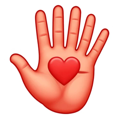 peach emoji with red hand print like a spankinging simple post spanking red mark  sticker