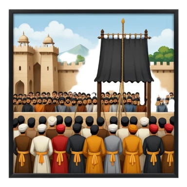 16th century execution letter india sticker